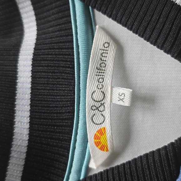 C&C California Womens Neoprene Camo Bomber Jacket NWT  Size XS - Picture 4 of 12